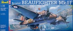 1/32 Bristol Beaufighter Mk.IF двухмоторный британский истребитель (Revell 04889)
