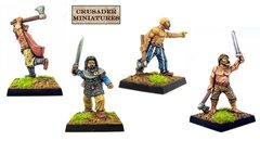Темные века (Dark Ages) - Berserkers (4) - Crusader Miniatures NS-CM-DAV009