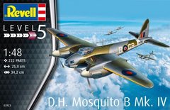 1/48 D.H. Mosquito B Mk.IV британський винищувач (Revell 03923), збірна модель