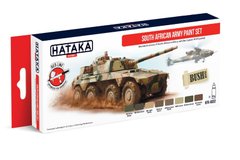 Набор красок South African Army, 8 шт (Red Line) Hataka AS-92