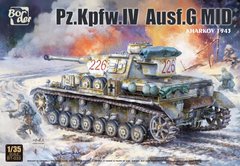 1/35 Танк Pz.Kpfw.IV Ausf.G середины производства, Харьков 1943 года (Border Model BT033), сборная модель