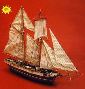 Mantua Model 749 Французская рыбацкая шхуна "Ля Роза" (La Rose) 1:47