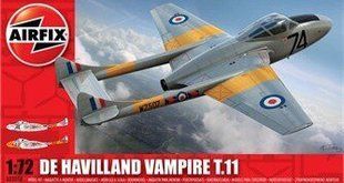 1/72 D.H. Vampire T.11 (Airfix 02058) сборная модель