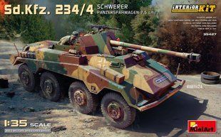 1/35 Бронеавтомобиль&nbsp;234/4 с&nbsp;7.5-см пушкой, серия Interior Kit с интерьером (MiniArt 35427), сборная модель