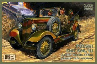 1/72 Польский Fiat 508/III "Lazik" поздняя версия (IBG Models 72008) сборная модель