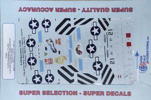1/72 Декаль для P-47D Razorback/P-47N Thunderbolt: 333 FS/318 FG "2 Big and Too Heavy/Short Snorter", 510 FS/405 FG "Touch of Texas" (Super Scale Decals 72-690)