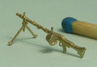 1/72 Пулемет MG-34 на сошках, металлический (Mini World 7218)