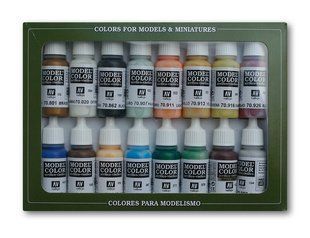 Набор красок "Корабли-пароходы", акрил, 16 штук по 17 мл (Vallejo 70146) Naval Steam Era Paint Set