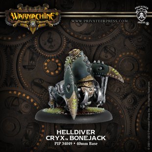 Helldiver, Cryx Bonejack, мініатюра Warmachine (Privateer Press Miniatures PIP34049), збірна металева нефарбована