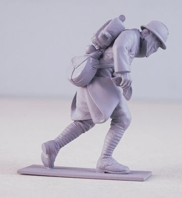 1/35 Французька піхота в протигазних масках, 1916 рік, 4 фігури (ICM 35696), збірні пластикові