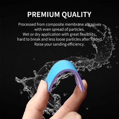 Шлифовальные спонжи #1500 грит, 5 штук 72х20х3 мм (DSPIAE DS3 Reusable Abrasive Sponge Sandpaper)