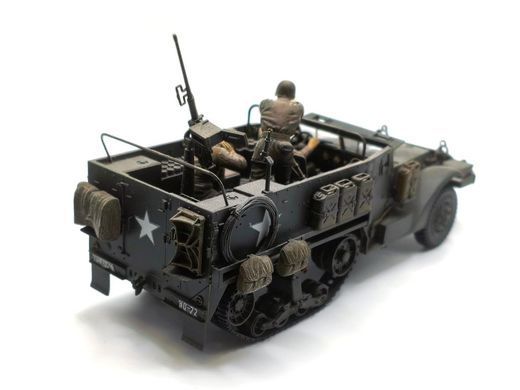 1/35 Бронетранспортер M3 з мінометом та фігурами, готова модель авторської роботи