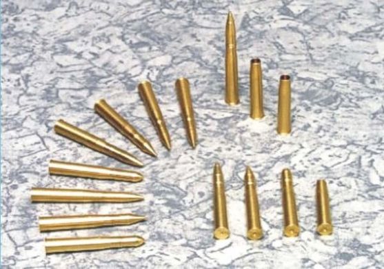 1/35 90-мм снаряды для M26/M36/M46, 15 шт. латунные (AFV Club AF35076)