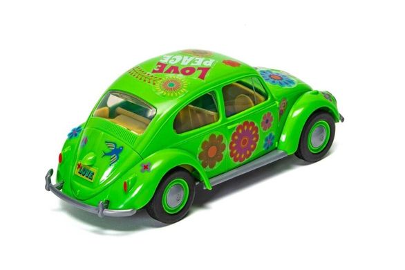 Автомобиль Volkswagen Beetle "Flower Power" (Airfix Quick Build J-6031) простая сборная модель для детей