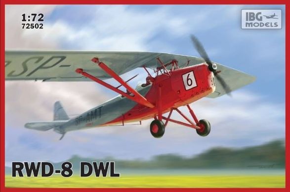 1/72 RWD-8 DWL польский учебно-тренировочный самолет (IBG Models 72502) сборная модель