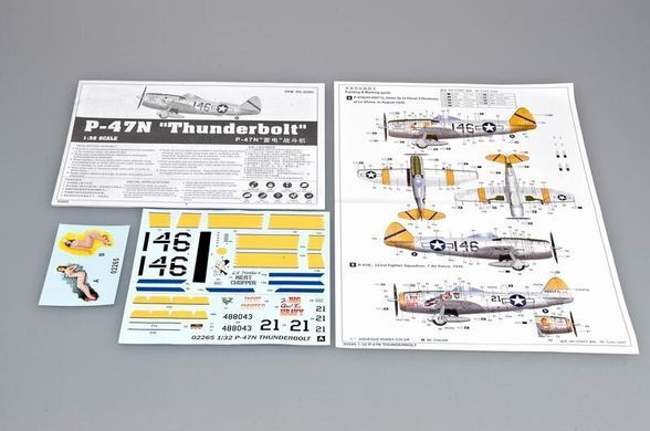 1/32 Republic P-47N Thunderbolt американський винищувач (Trumpeter 02265), збірна модель