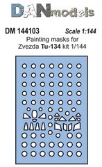 1/144 Покрасочные маски для Туполев Ту-134, для моделей Zvezda (DANmodels DM 144103)