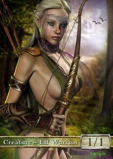 Elf Warrior #4 Token Magic: the Gathering (Токен) GnD Cards