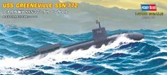 1/700 USS NAVY GREENEVILLE SUBMARINE SSN-772 підводний човен (HobbyBoss 87016), збірна модель