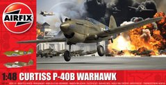1/48 Curtiss P-40B Warhawk американский истребитель (Airfix A05130A), сборная модель