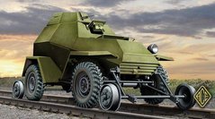 1/72 БА-64Ж/Д советский бронеавтомобиль ж/д модификация (ACE 72264), сборная модель
