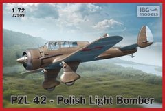 1/72 PZL.42 польський легкий бомбардувальник (IBG Models 72509) збірна модель