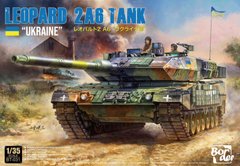 1/35 Танк Leopard 2A6 Вооуженных Сил Украины (Border Model BT031), сборная модель