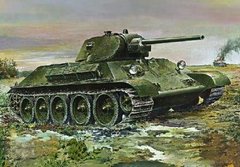 1/72 Т-34/76 с пушкой Ф-34 образца 1940 года, советский средний танк (UniModels UM 337), сборная модель