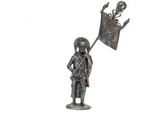 54мм Греческий знаменосец, коллекционная оловянная миниатюра
