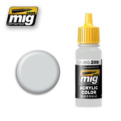 Світло-сірий FS 36495, 17 мл (Ammo by Mig A.MIG-209 Light grey) акрилова фарба
