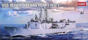 1/350 USS Oliver Hazard Perry FFG-7 американский фрегат (Academy 14102), сборная модель