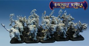 Dwarf Wars - Command – Orc Two Handed Axe Regiment - West Wind Miniatures WWP-DW-302-C