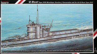 1/72 Деталізація для мінного загороджувача U-Boot Type VIID, конверсійний набір для моделей Revell Type VIIC #5015 и #5045 (Special Navy 72005), смола, пластик і фототравління