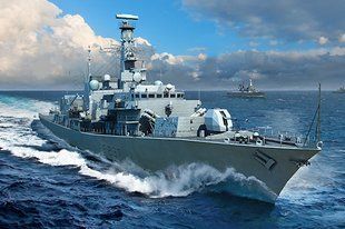 1/700 HMS TYPE 23 Westminster (F237) британский фрегат (Trumpeter 06721), сборная модель