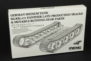 1/35 Рабочая ходовая и траки для танка Pz.Kpfw.V Panther Late (Meng SPS-049), пластик + металл