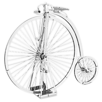 High Wheel Bicycle, сборная металлическая модель Metal Earth 3D MMS087