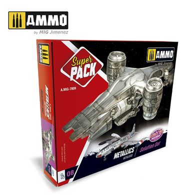 Комплект металіків Ammo by Mig A.MIG-7809 Super Pack Metallics