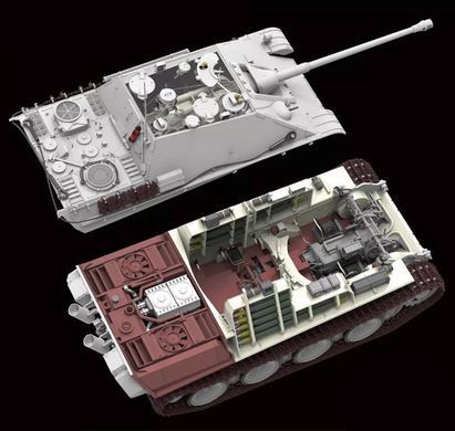 1/35 Sd.Kfz.173 Jagdpanther G2 німецька САУ (RFM RM-5022) ІНТЕР'ЄРНА модель з робочими траками