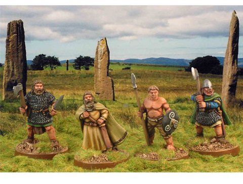 Темные века (Dark Ages) - Irish Chieftains and Champions (4) - Crusader Miniatures NS-CM-DAI010