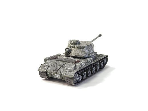 1/72 Танк ИС-2 зимний окрас, серия "Русские танки" от DeAgostini, готовая модель (без журнала и упаковки)