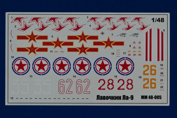 1/48 Лавочкин Ла-9 советский стребитель (MikroMir 48-005) сборная модель
