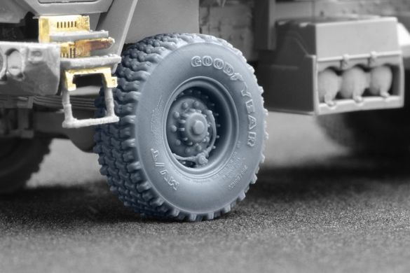 1/72 Колеса для M142 HiMARS із системою підкачки CTIS, звичайні, 6 штук, 3D-друк (ScaleX WM72003)