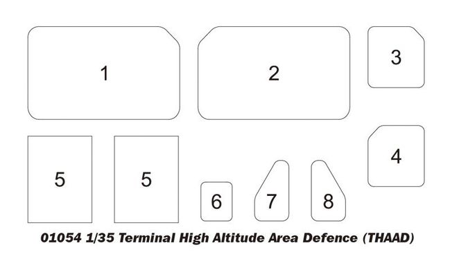 1/35 Terminal High Altitude Area Defence (THAAD) протиракетний комплекс (Trumpeter 01054), збірна модель