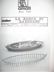 Креслення корабля "Карнано" (Barca di Gargnano), Amati Modellismo 1167