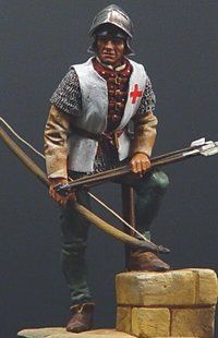 54 мм Английский Лучник, Азенкур 1415