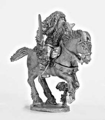 Mirliton Miniatures - Миниатюра 25-28 mm Fantasy - Barbarian Cavalry Commander - MRLT-BA019