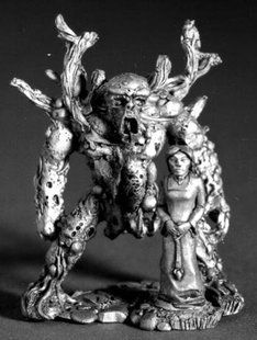 RAFM Miniatures - 28-30 mm Earth Elemental and Earth Priestess - RAF3836