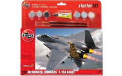 1/72 Самолет F-15A Eagle, набор с красками, клеем и кистями (Airfix 55311), сборная модель