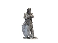 54мм Англійський лицар, 14 століття, колекційна олов'яна мініатюра