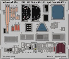 1/48 Фототравление для Supermarine Spitfire Mk.IX (для Hasegawa) Eduard FE203